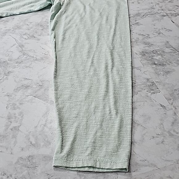 Womens Sz 18/20 Mint Green Pearls Stars Sequins Blessed Decorative V-Neck Top - Picture 6 of 12